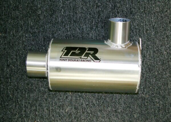 A Tigershark all twin cyl 1994-95 stainless steel exhaust pipe for a car.