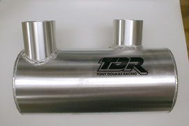 A Polaris 1200 X45 exhaust pipe on a white background.