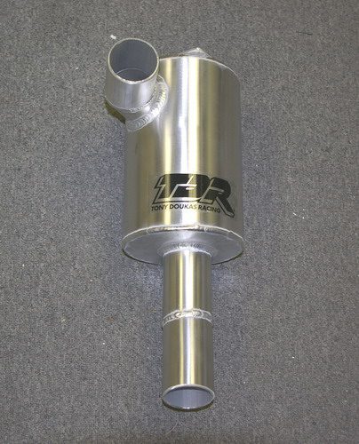 A Kaw 800 exhaust pipe for a car.