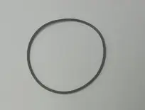 A black Combustion Chamber O-ring rests on a white surface.