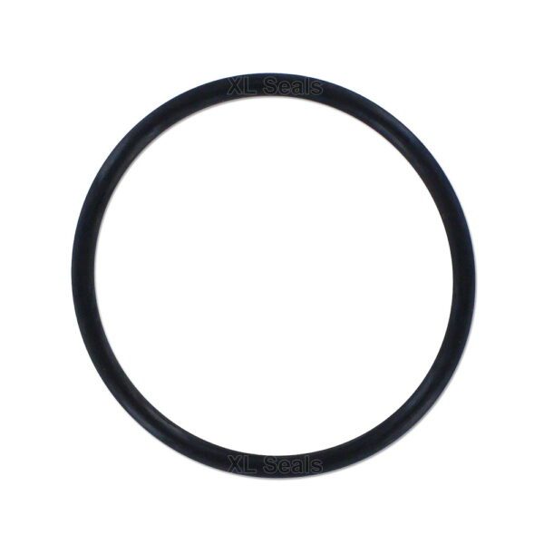 A black Aftermarket, Exhaust Pipe O-ring, OEM# 93210-45742, Part# 15-5712, on a white background.