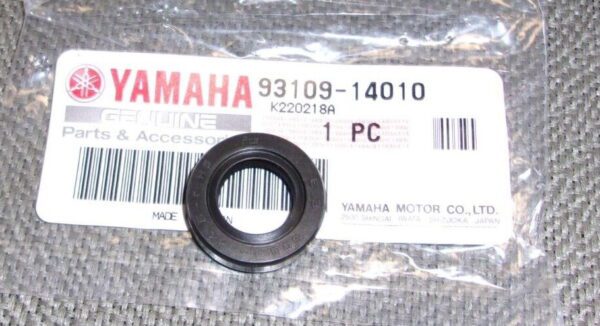 This Yamaha engine oil seal OEM part# 93102-12321 is the perfect replacement for your shifter shaft seal. With a size of 12x22x5mm, this Shifter shaft seal, OEM part# 93102-12321, Seal size 12x22x5mm, Part# 15-5717.