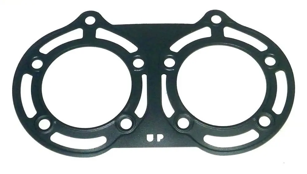 A Cometic, stainless steel head gasket with two holes designed for a Banshee up to 66.5mm overbore.