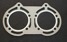 This listing is for a Fiber head gasket, Yamaha Banshee,  70mm, Part# 15-5738 designed specifically for a two-cylinder engine, like the Yamaha Banshee.
