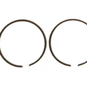 A pair of WSM piston rings for forged pistons, Part# 16-5815, on a white background.