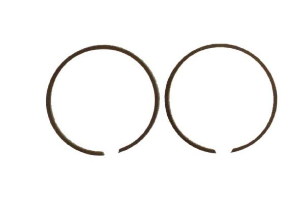 A pair of WSM piston rings for forged pistons, Part# 16-5815, on a white background.