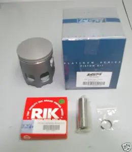 A piston kit with a Banshee cast piston, Part# 16-5821.