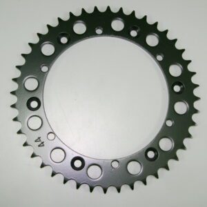This is a black Steel Rear Sprocket for Banshee, Part# 18-5025 on a white background.