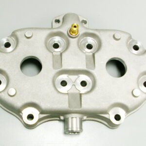 A metal cover with two holes, suitable for Cheetah Cub/Wampus cast Cylinder Head Part# 21-5827.