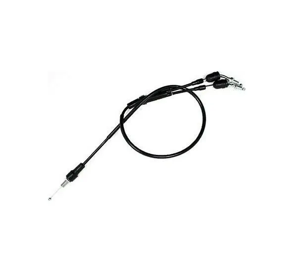 A black Throttle Cable for TORS Eliminator kit Thumb, Part# 22-5726 for a motorcycle on a white background.