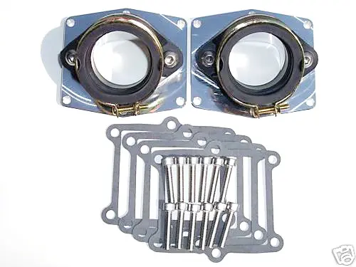 A pair of Chariot Billet Intake Manifold DM, 44mm Part# 22-5867 on a white background.