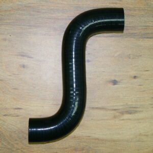 Black 90-degree silicone hose.