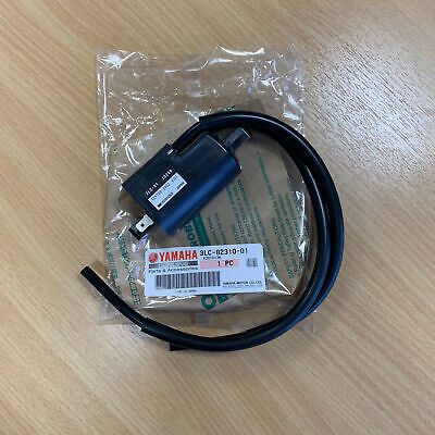 Brand new OEM Yamaha Ignition Coil, Part# 3LC-82310-01, packaged in plastic.