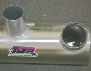 A Kaw Ultra 150 pipe with a pink TDR Waterbox on it.