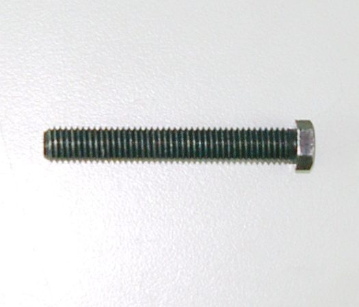 A white surface with an OEM Banshee Chain Adjuster Bolt, Part# 90101-08777.