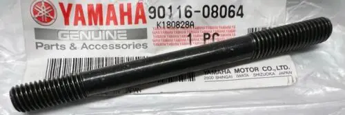 The Yamaha engine bolt is compatible with the Banshee/RZ 350 Cylinder to Crankcase Stud, Rear Middle, Part# 90116-08064-00.
