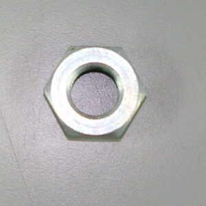 A metal nut with a hole, OEM Banshee Counter Shaft Sprocket Nut, Part# 90179-18006.