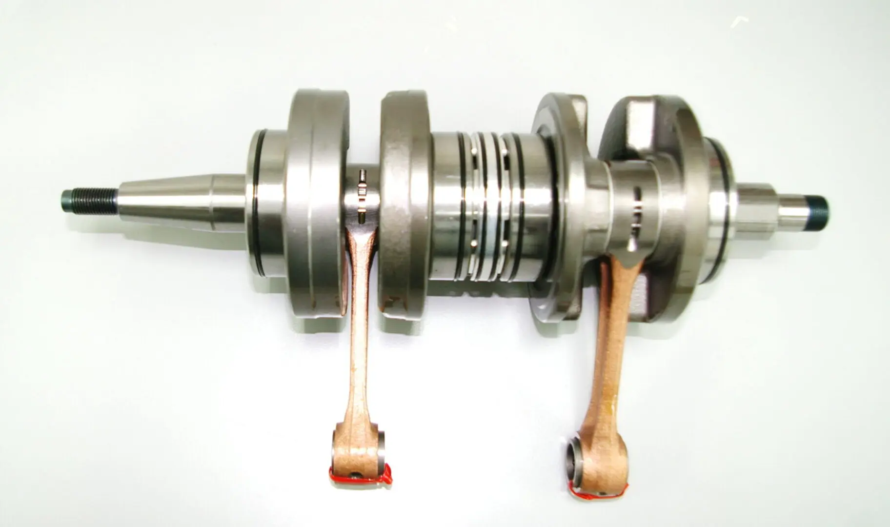 A TDR 10mm Forged Stroker Crankshaft, Part# 91-5706 is displayed on a white surface.