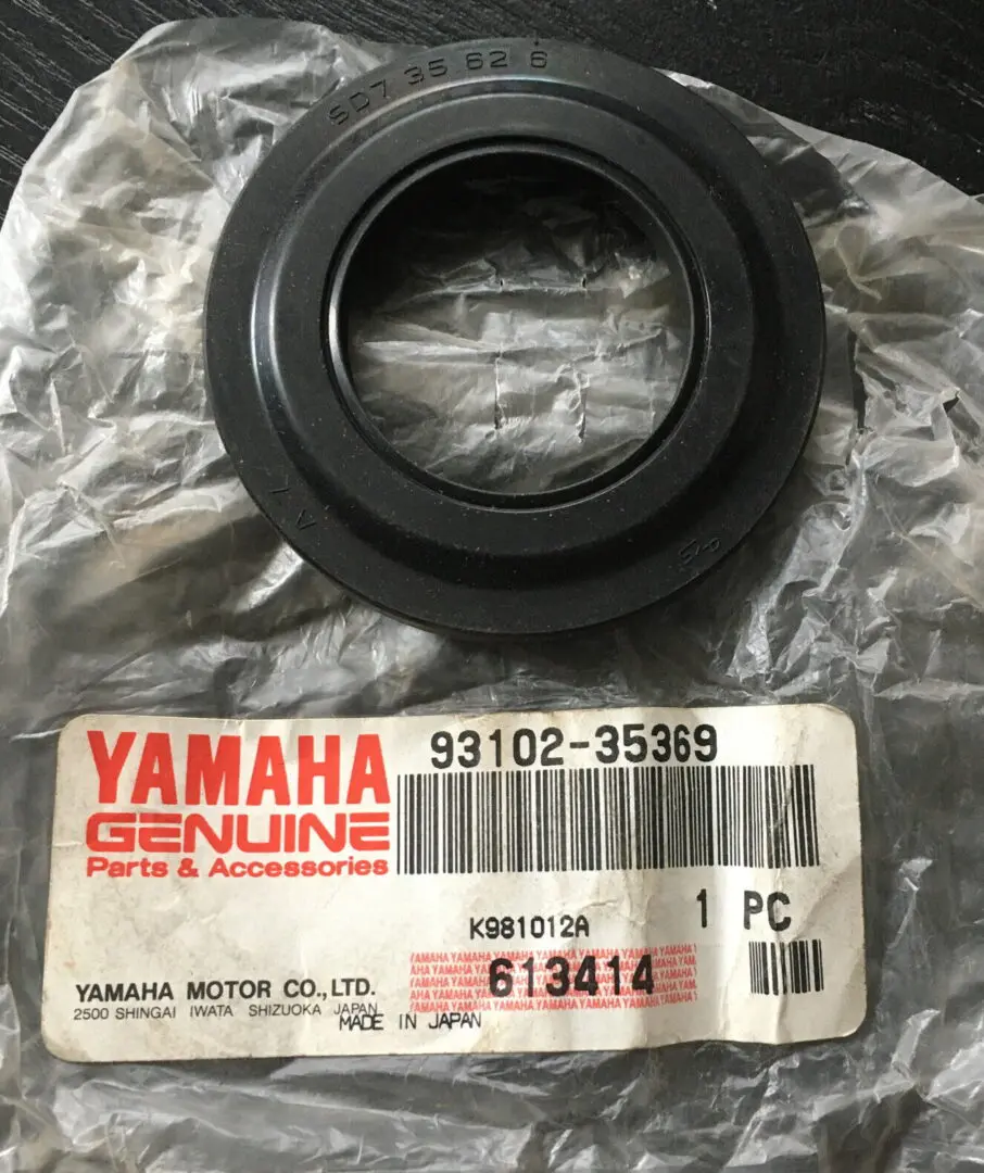 This is a genuine Factory OEM Yamaha transmission seal for various Yamaha models, including the R1, R3, and R6. It is a Factory OEM transmission seal with Part#93102-35369.