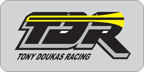A logo of the doukas racing team.